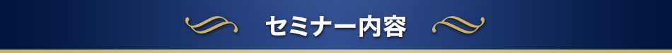 セミナー内容 